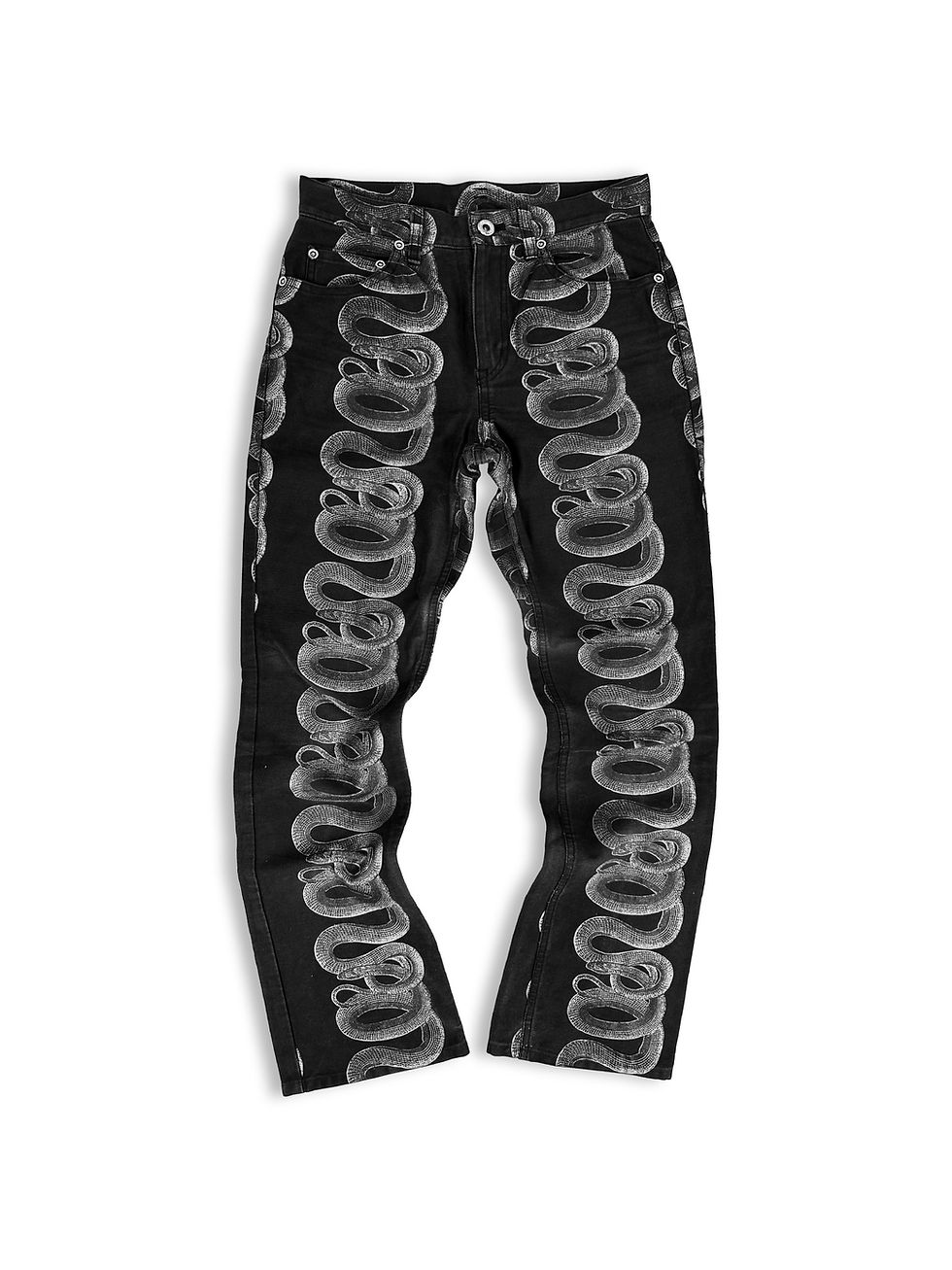 Thumbnail:  SS98 Hysteric Glamour ‘Snake’ Spiral Motif Black Denim