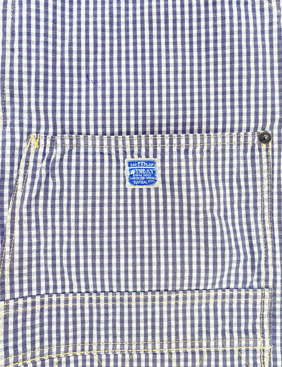 Thumbnail: Kapital Carpenter Double Knee Checkered Back Buckle Pants