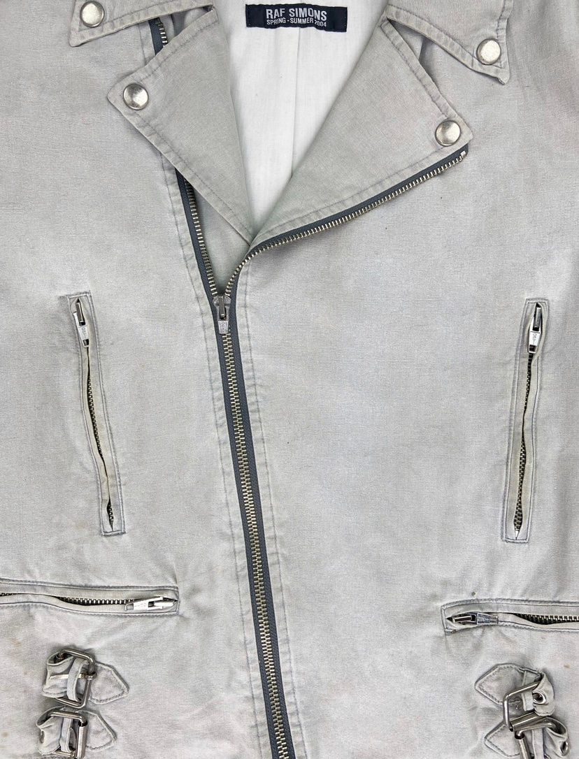 Thumbnail: SS04 Raf Simons “MTCBU” Cotton Cargo Pocket Biker Jacket