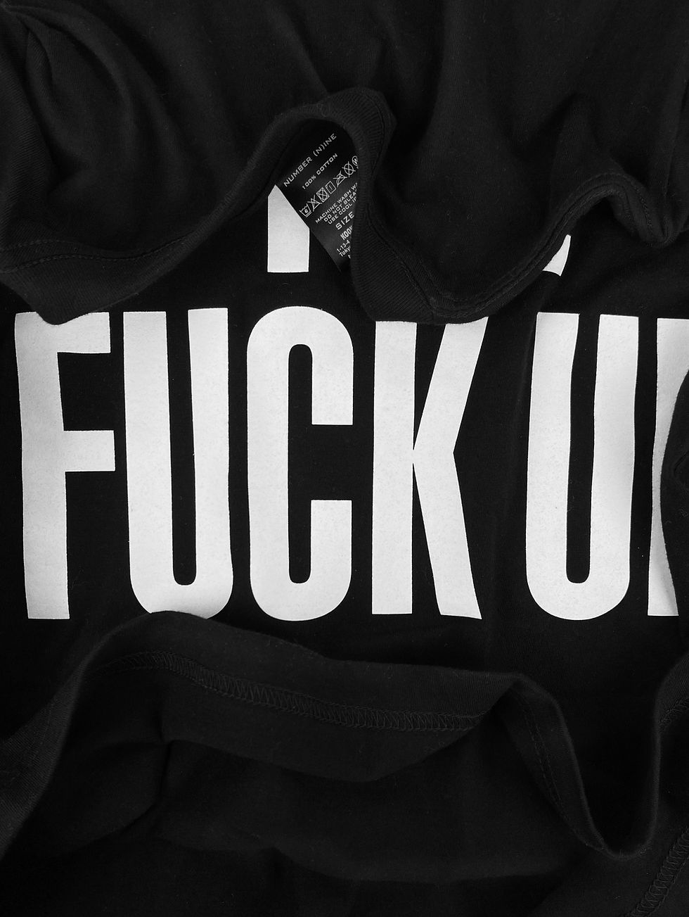 NUMBER(N)INE 06SS SHUT THE FUCK UP Tシャツ Osamason Shut The F*ck