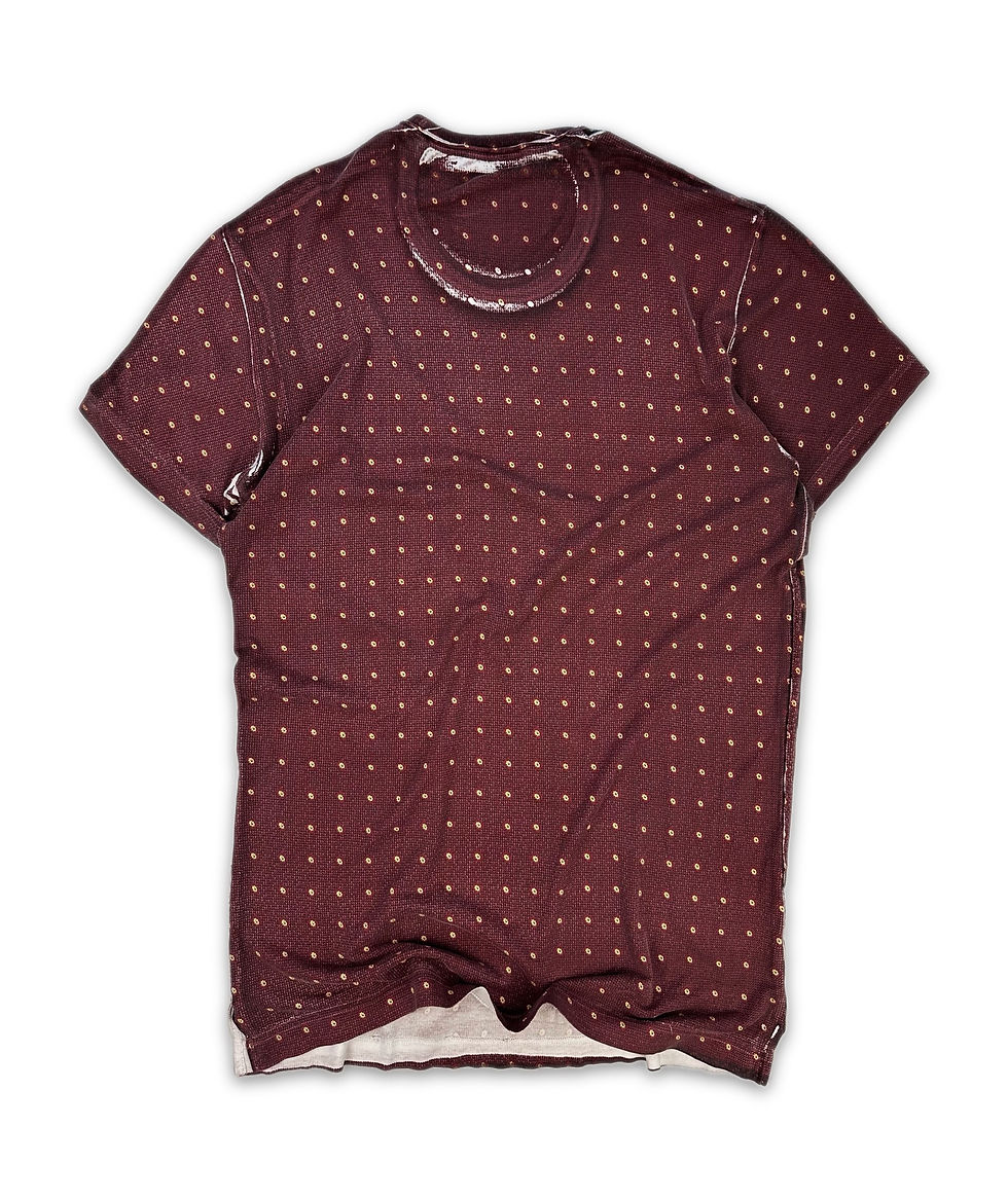 Thumbnail: 00s Dolce & Gabbana ‘Trompe L’Oeil’ Burnt Red Dotted T-Shirt