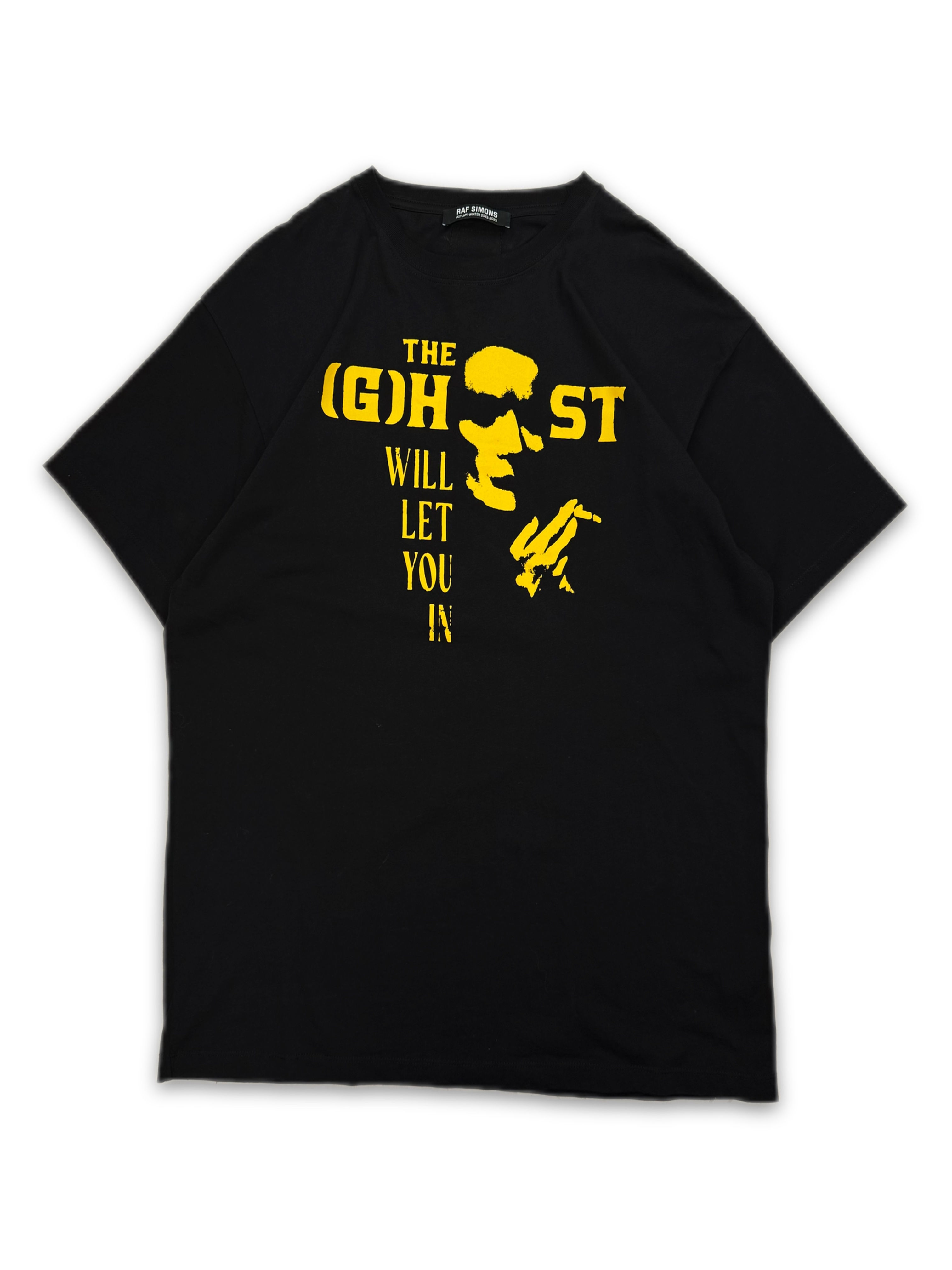 AW22 Raf Simons ‘The Ghost’ Black Graphic T-Shirt