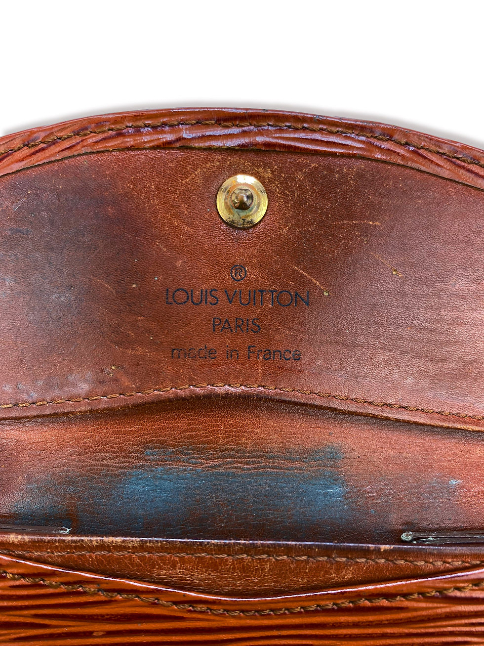 Thumbnail: Louis Vuitton Ribbed Papier Burnt Maroon Wallet