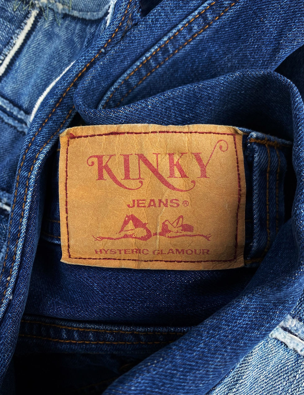 Thumbnail: Hysteric Glamour ‘Patchwork’ Indigo Kinky Pocket Denim