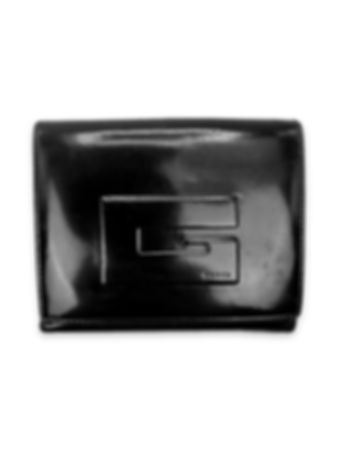 Gucci G Logo Black Leather Trifold Wallet