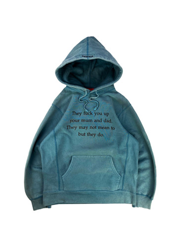 トップス They Fuck You Up Hooded Sweatshirt FW16 Supreme 'They Fuck You Up' Philip Larkin Slogan Hoodie