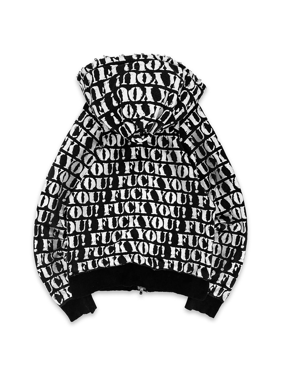 Thumbnail:  SS06 Number (N)ine ‘Fuck You!’ Zip-up Slogan Hoodie