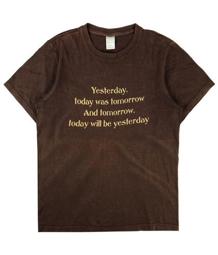 AW02 Number (N)ine 'Yesterday' George Harrison Slogan T-Shirt