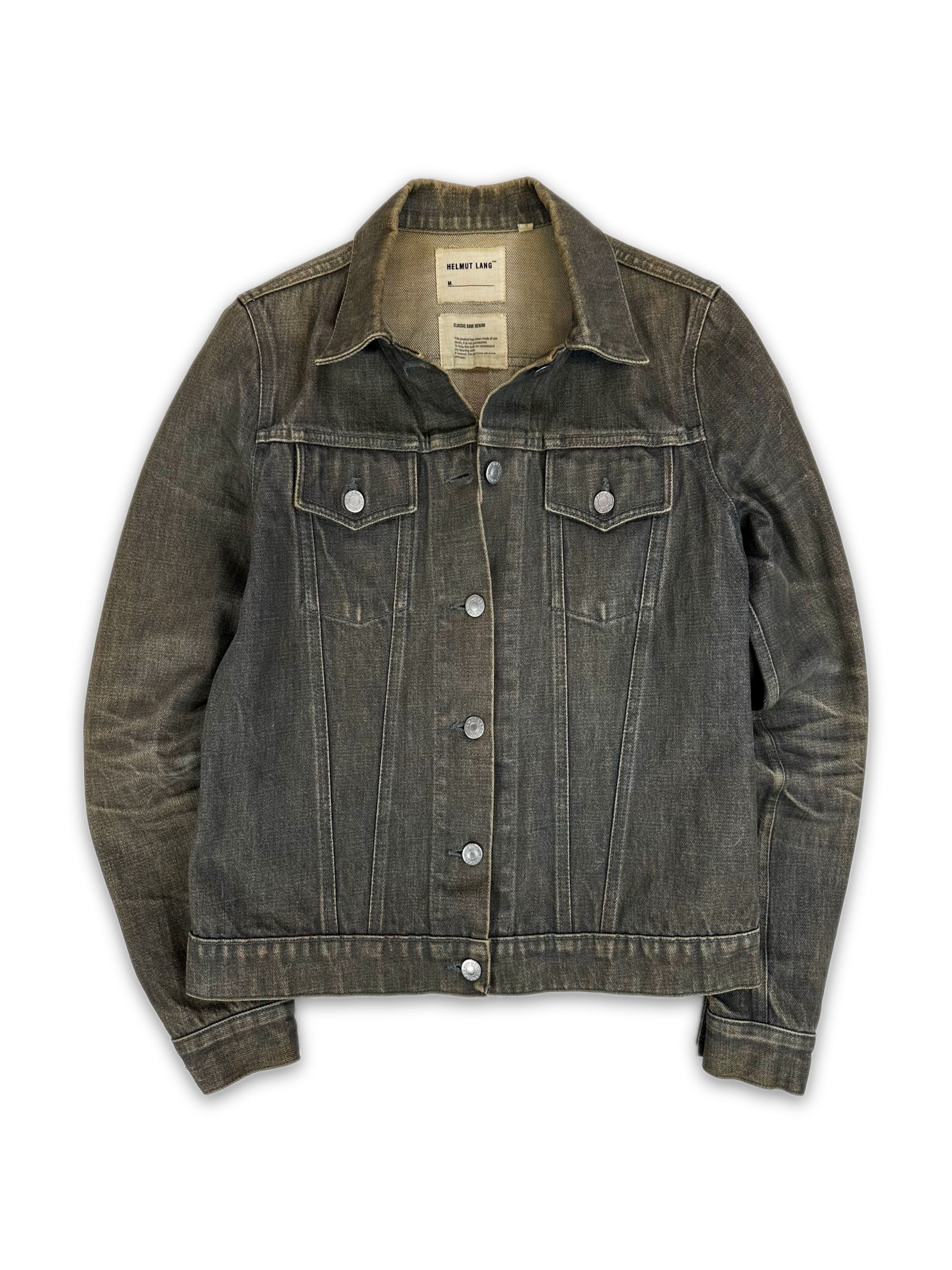 00s Helmut Lang Dirt Wash Raw Denim Jacket