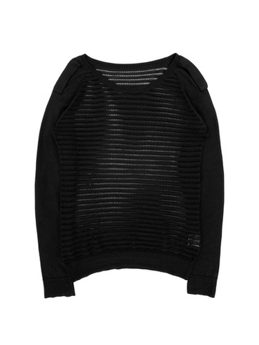 Dior Homme SS07 メッシュ　ウール　ニット　ラグラン　パーカー SS07 Dior Homme Grid Cut Knitted Raglan Longsleeve Shirt