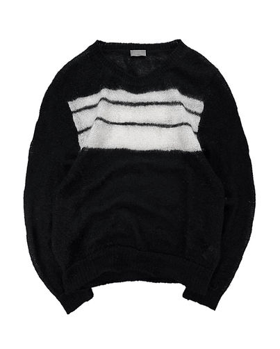 AW07 Dior Homme 'Navigate' Mohair Knitted Sweater