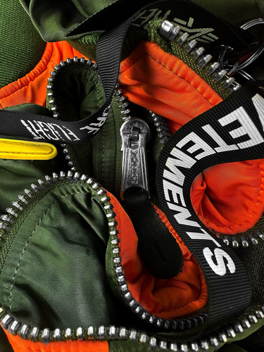 ジャケット・アウター VETEMENTS 18AW Alpha Racing Bomber MA-1 Navy Alpha Industries Edition Racing Bomber Jacket – On Sale
