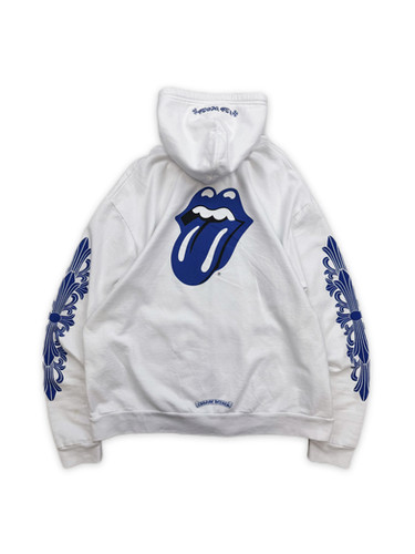 Chrome Hearts x Rolling Stones ‘Tongue Lips’ Dagger Zip Up Hoodie  ArchiveThreads