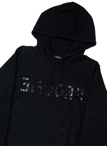 トップス UNDERCOVER ss1999 GROUPIE hoodie archive SS1999 Undercover “Relief” Groupie Metallic Graphic Hoodie