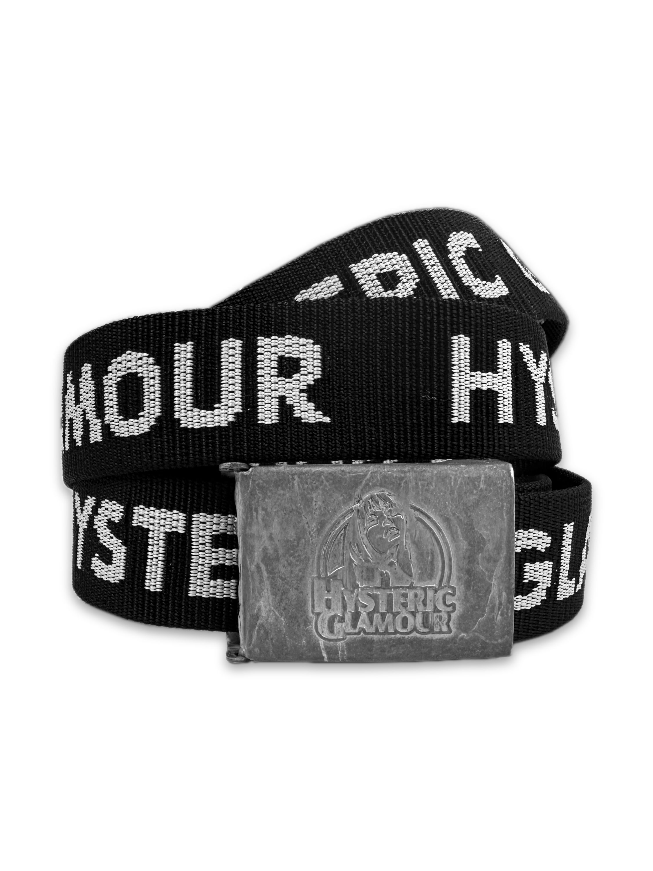 00s Hysteric Glamour Show Girl Silver Buckle Monogram Belt