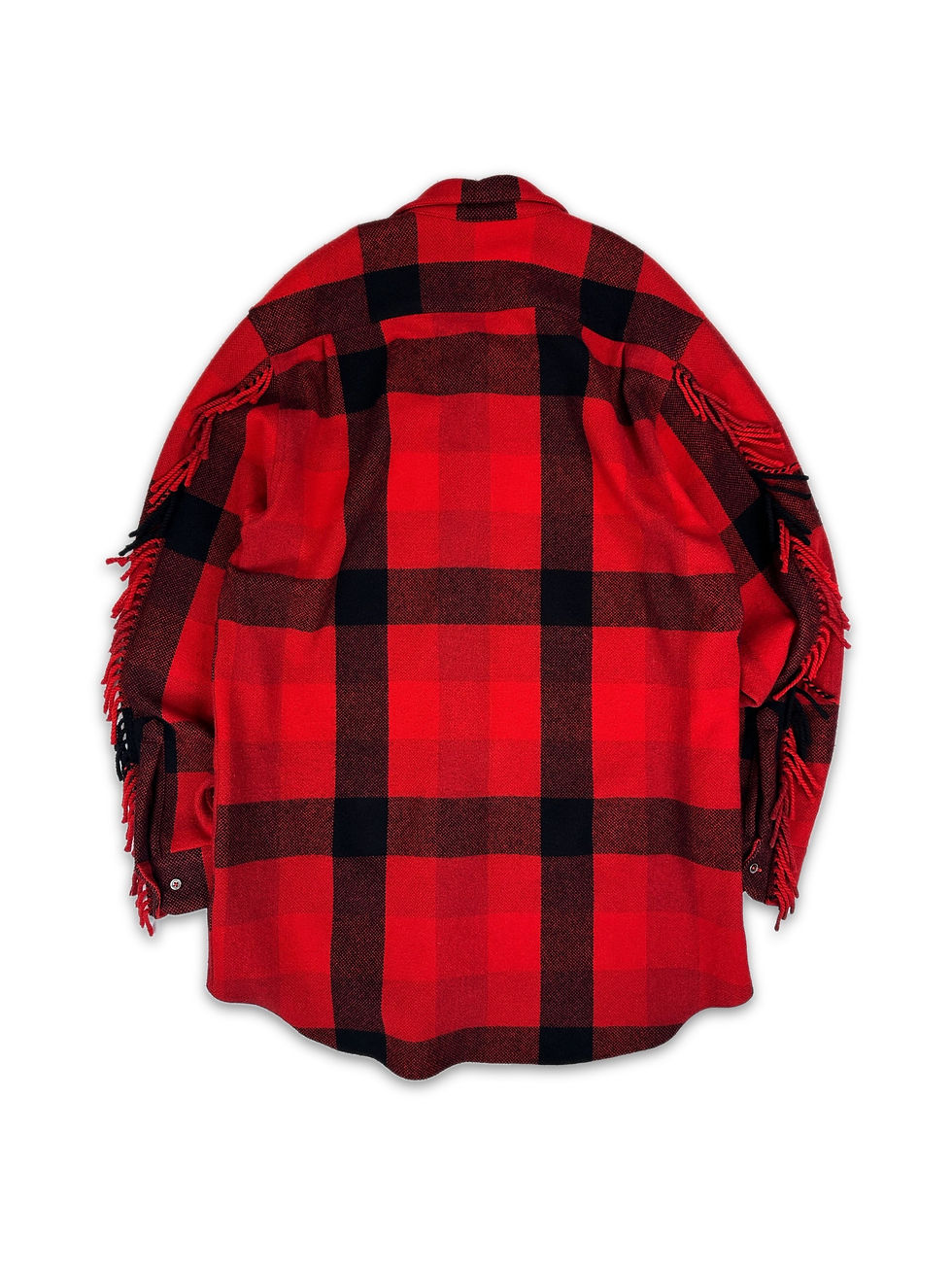 Thumbnail: AW19 Vetements ‘Fringe’ Red Checkered Oversized Jacket