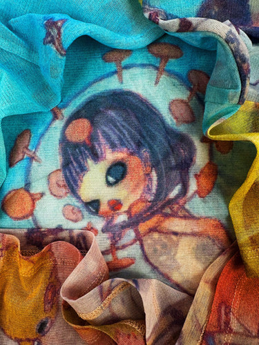 AW04 Issey Miyake x Aya Takano 'Superflat' Mesh T-Shirt