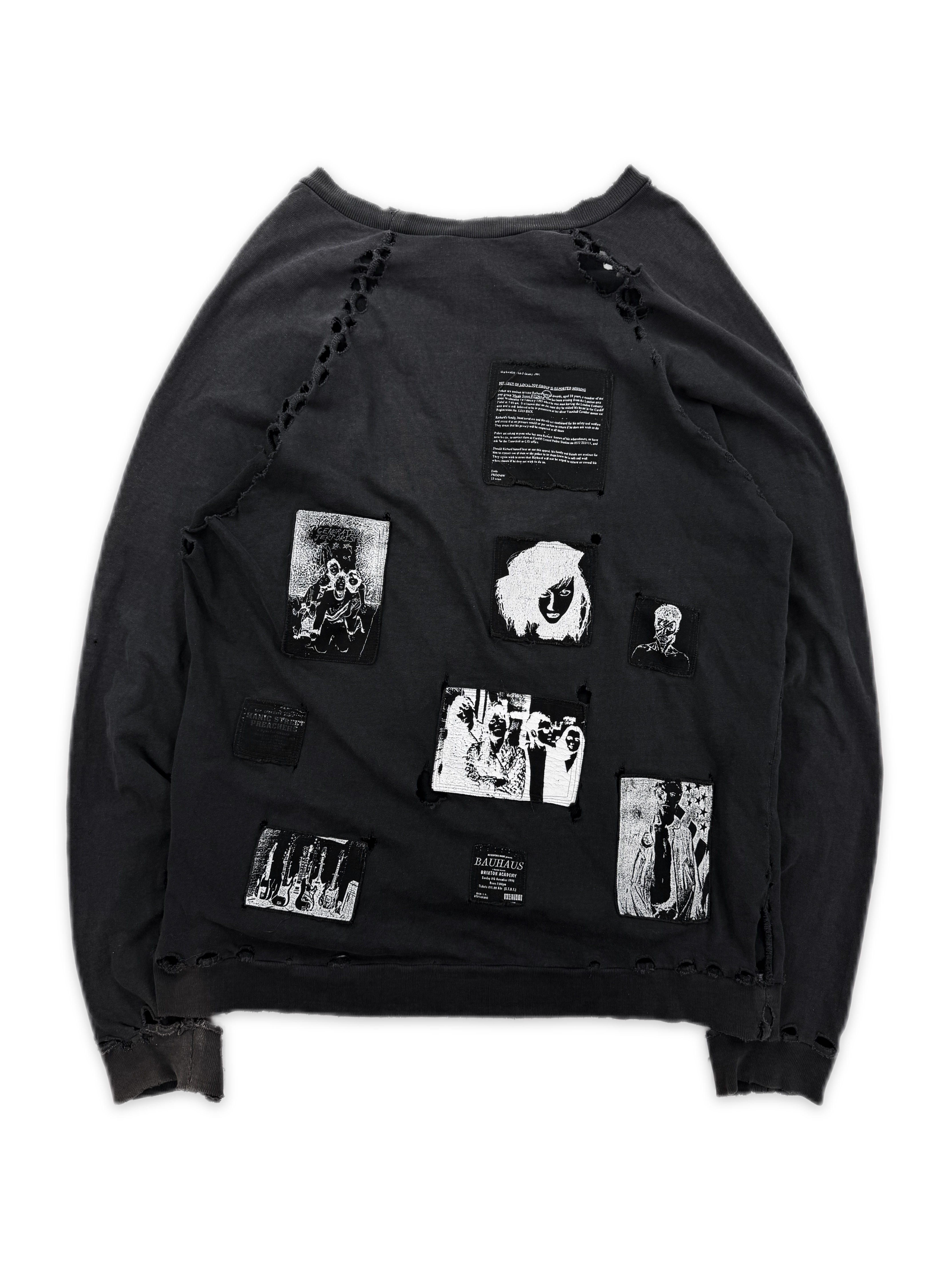  AW01 Raf Simons ‘Riot Riot Riot’ Reverse Patch SAMPLE Crewneck 