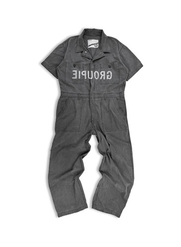 SS99 Undercover 'GROUPIE' Relief Stamped Slate Grey Jumpsuit