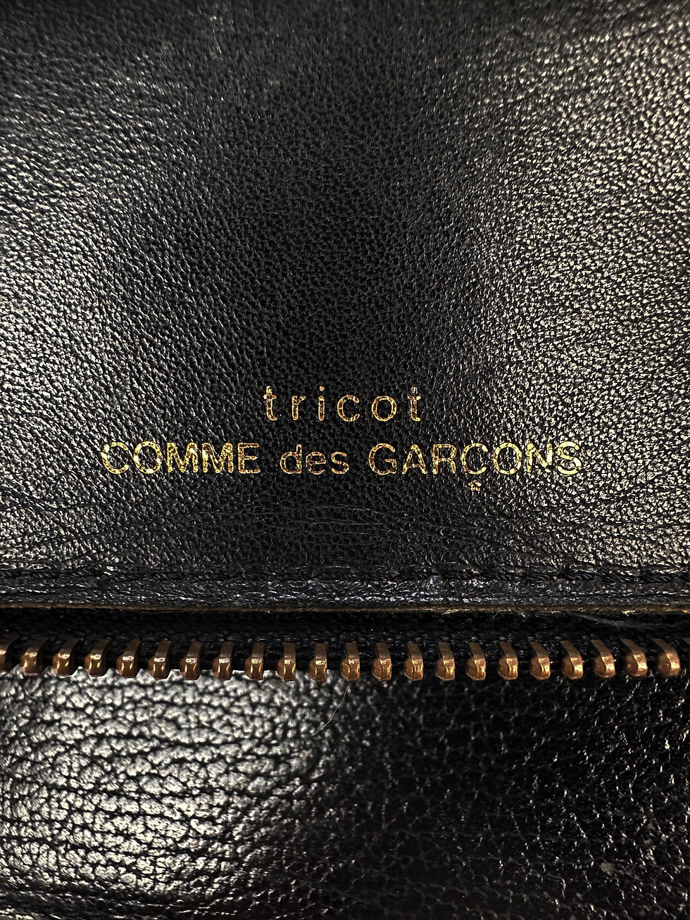 Thumbnail: 90s Comme des Garçons Black Leather Bifold Wallet