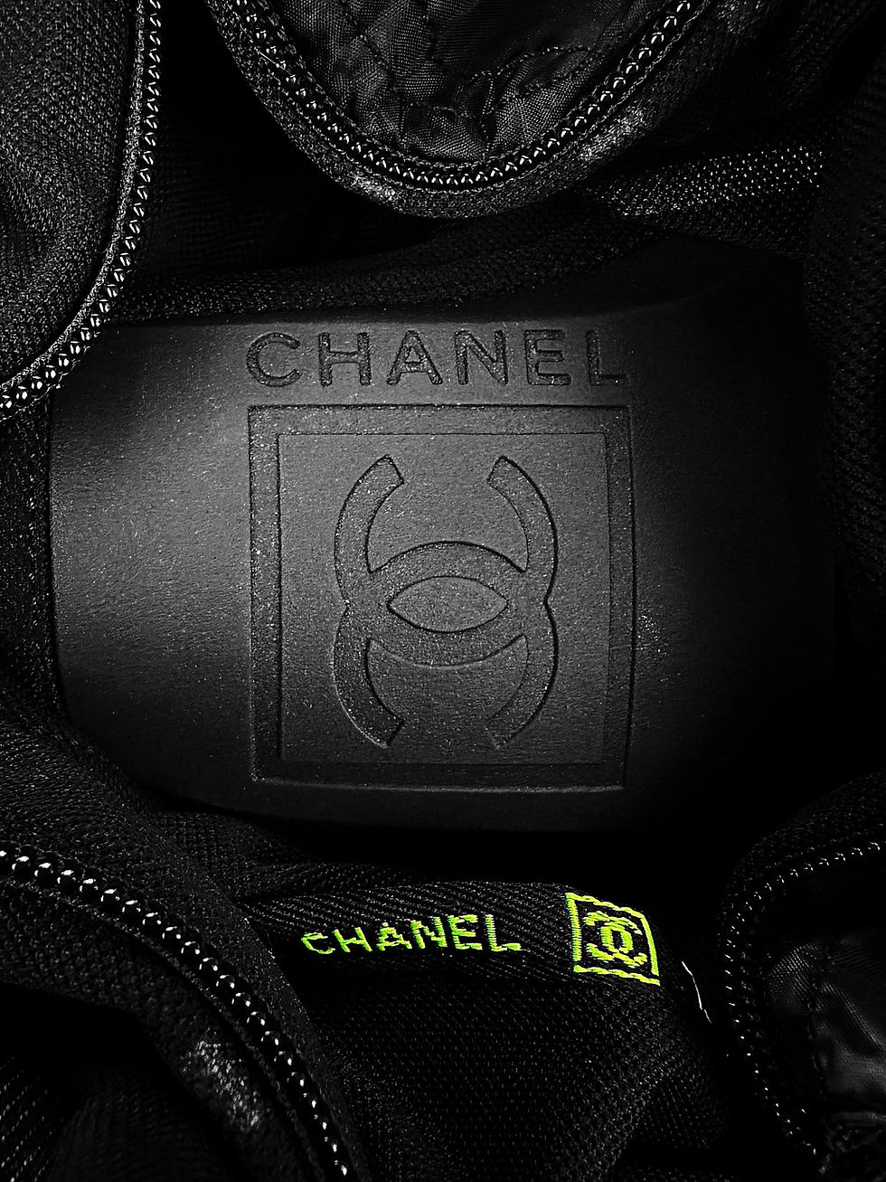 Thumbnail:  2004 Chanel Sport ‘Ski’ Black Logo Neon Full-zip Jacket 