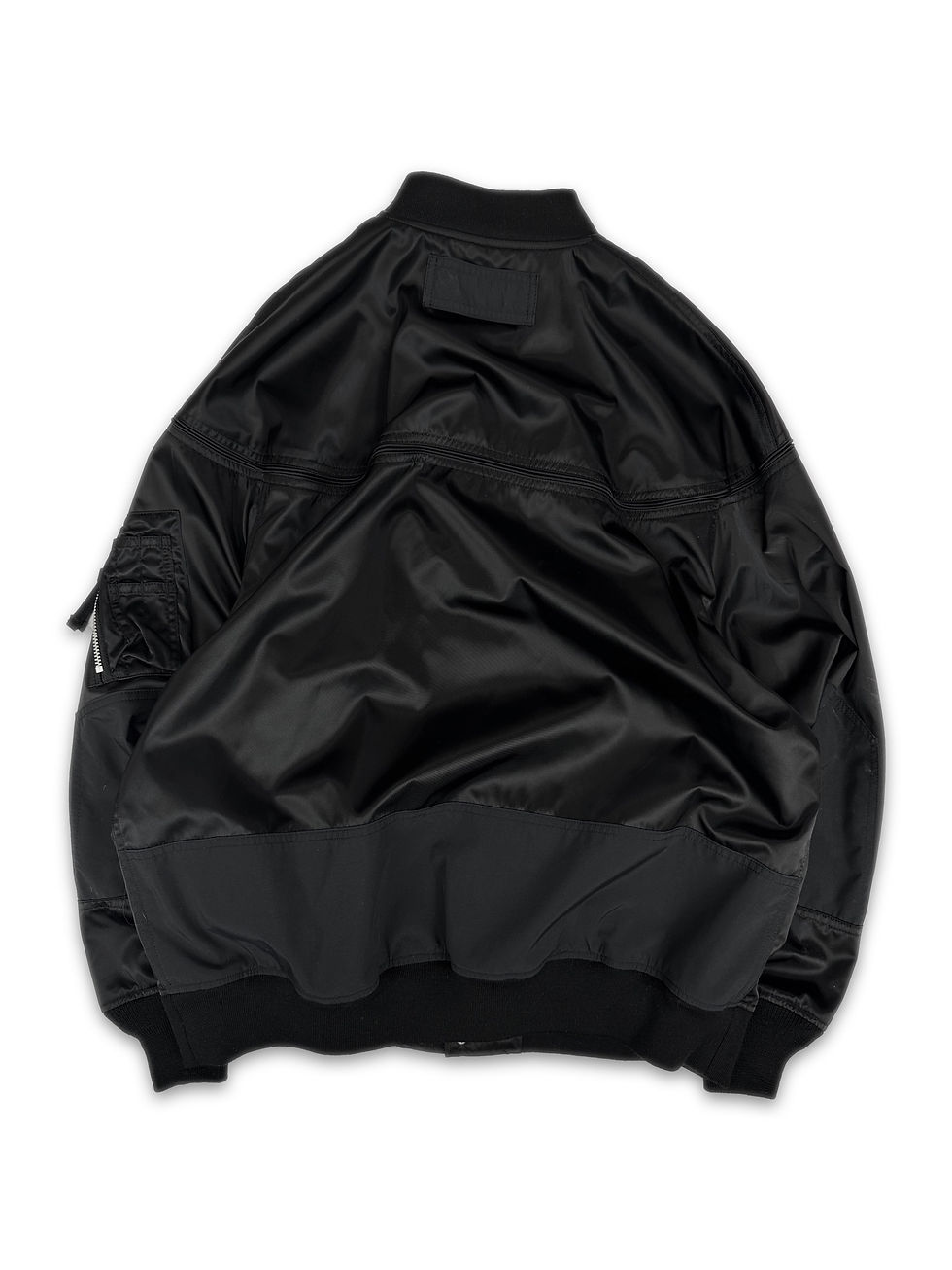 Thumbnail: Comme des Garçons Black Nylon MA-1 Aviation Bomber Jacket