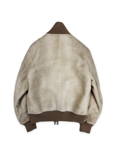00s Helmut Lang SAMPLE Univox Shearling Lined Lambskin Bomber
