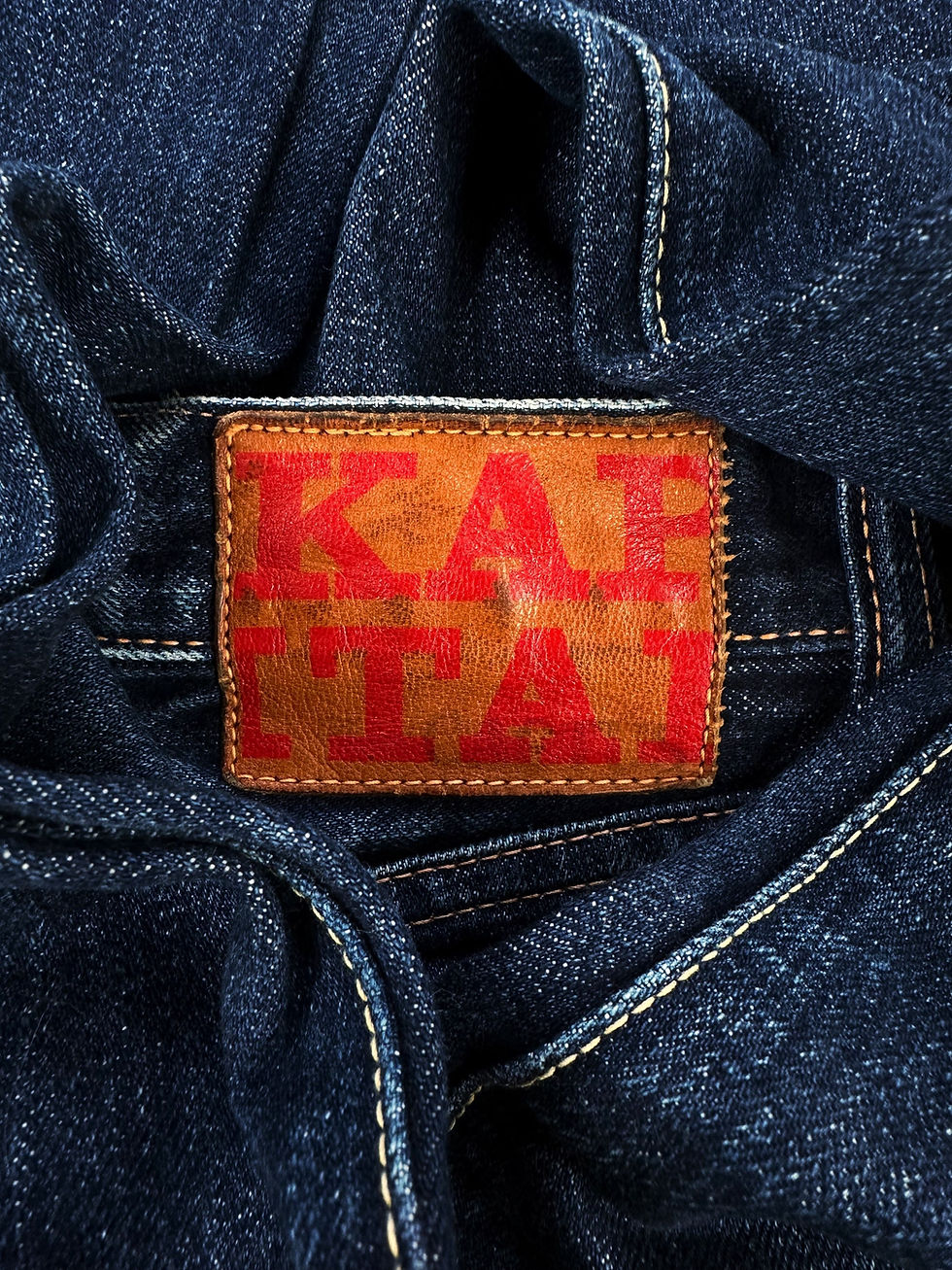 Thumbnail: Kapital Indigo Heavyweight Flared Denim