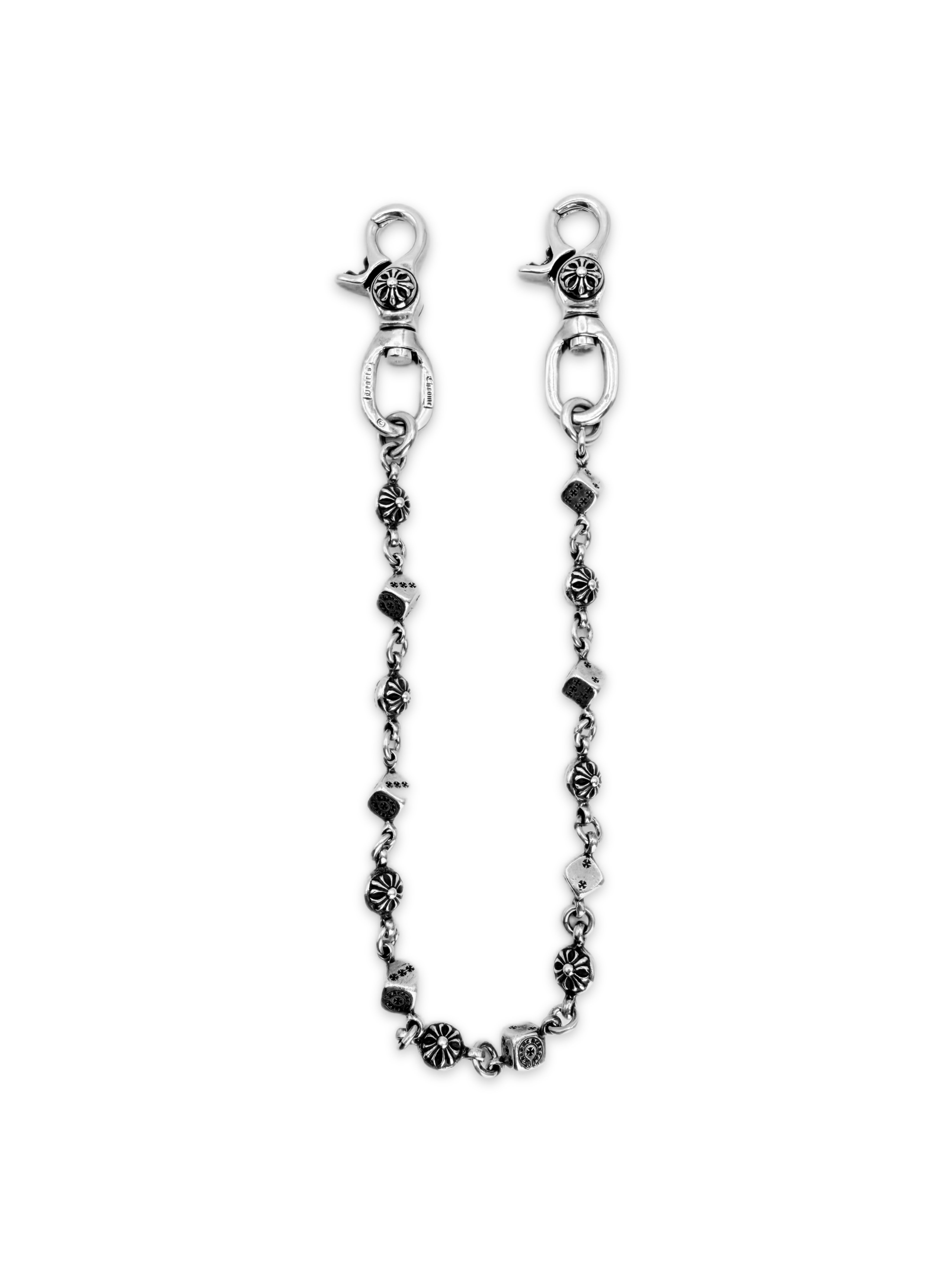 Chrome Hearts ‘Dice Cross Ball’ Double Lobster Clasp Wallet Chain