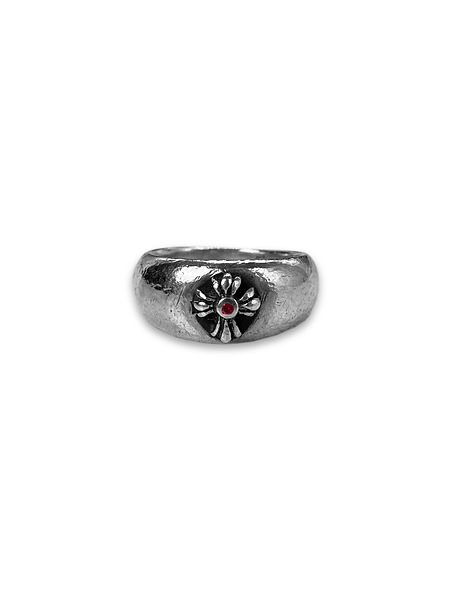 A&G Rock 'n Roll Couture .925 Silver Cross Ring | ArchiveThreads