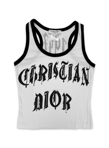 Christian Dior by John Galliano タンクトップ SS02 Dior by John Galliano '1947' Gothic Sleeveless Tank Top