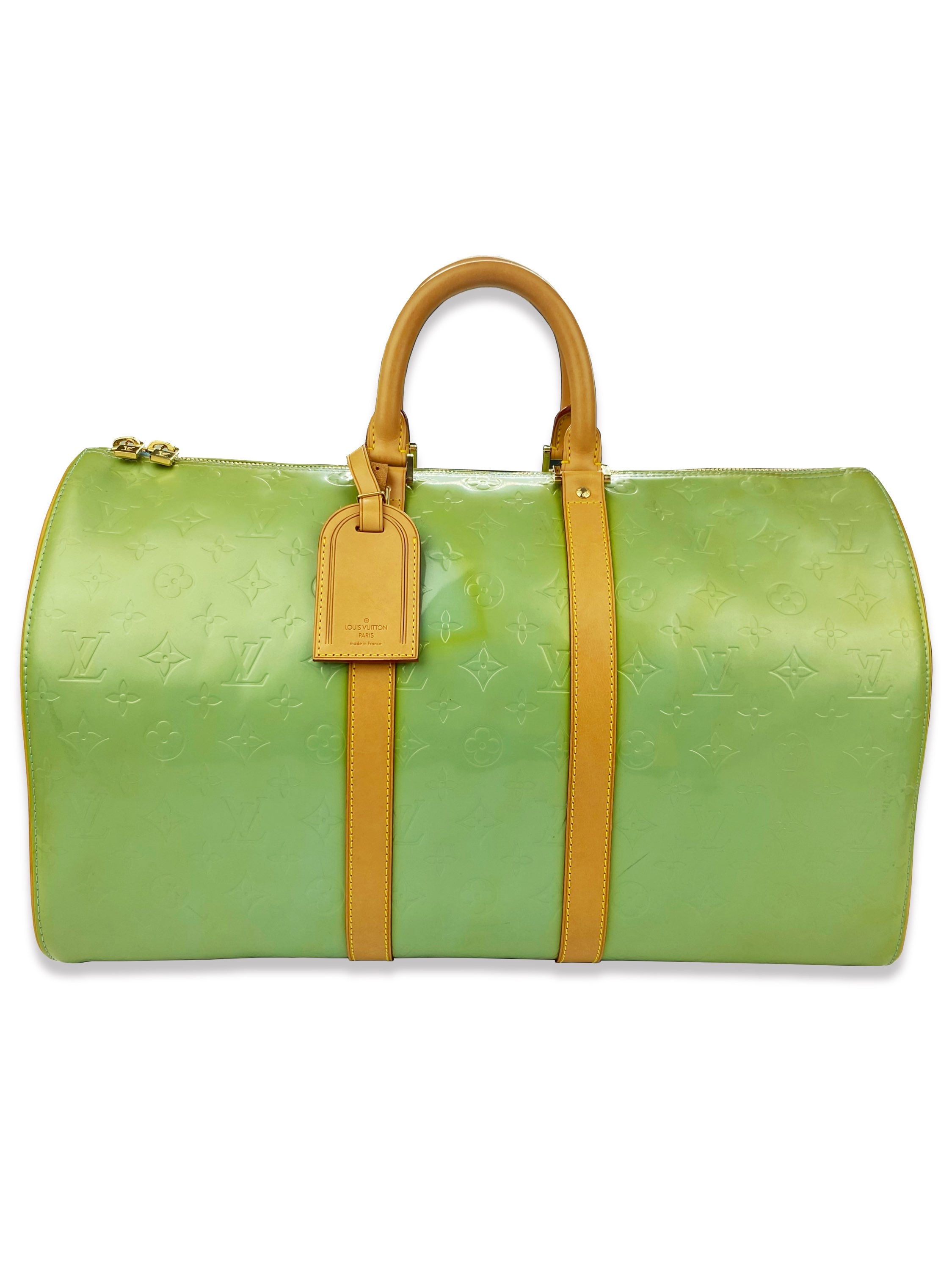 Louis Vuitton Embossed Monogram Keepall 45 Duffle Bag