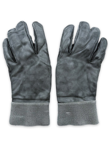レプ求 専用Carol Christian Poellライトグレー テーラー48 Carol Christian Poell Dual Finger Object Dyed Blue Leather Gloves