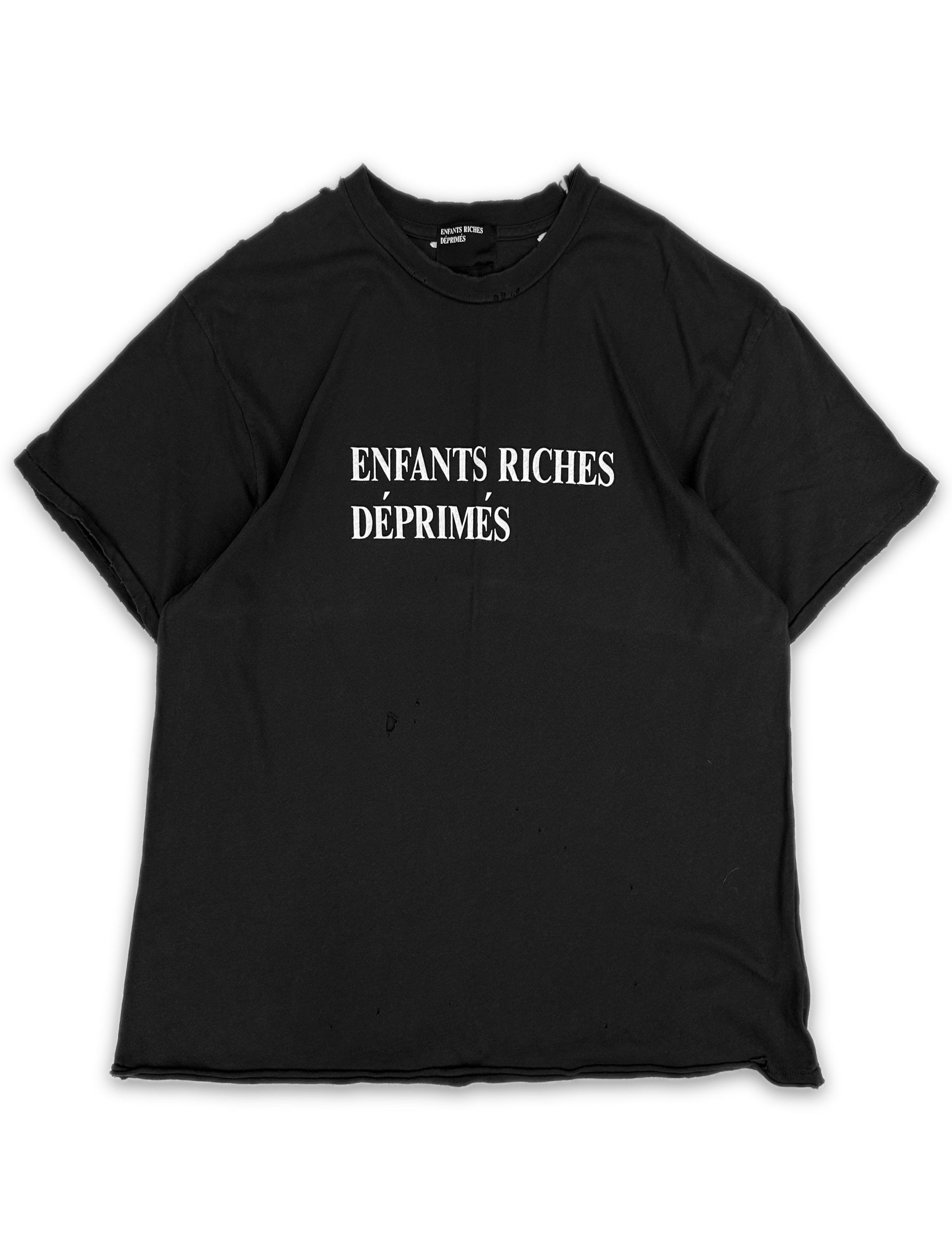 Enfants Riches Deprimes Distressed ‘Logo’ Washed T-Shirt