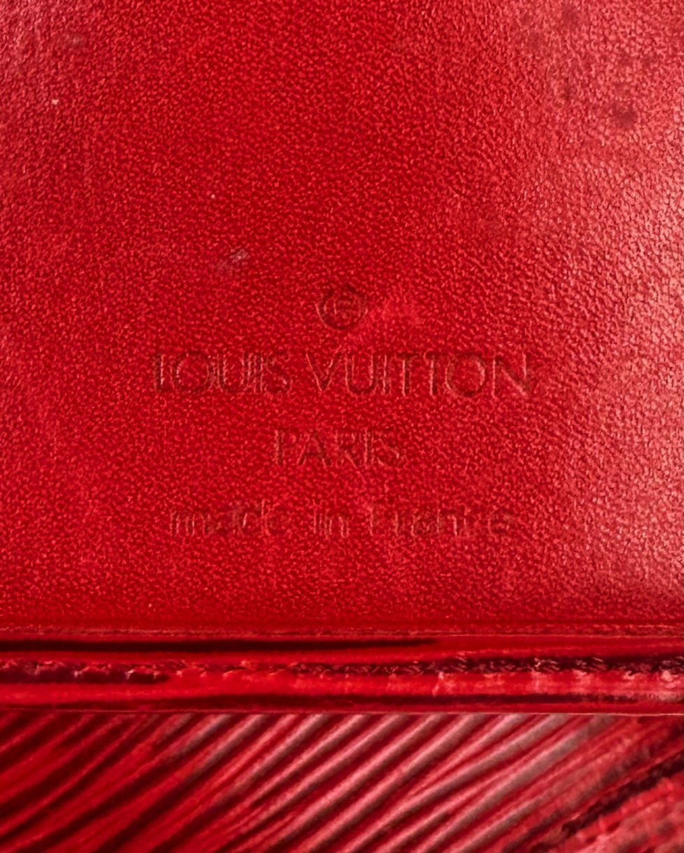 Thumbnail: 00s Louis Vuitton Epi Cherry Red Embossed Bifold Wallet