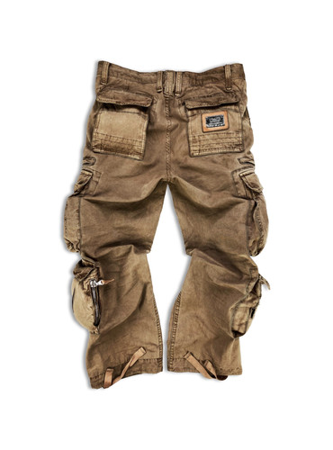 AW05 Dolce & Gabbana Tan 3D Multi Pocket Reinforced Cargo Pants
