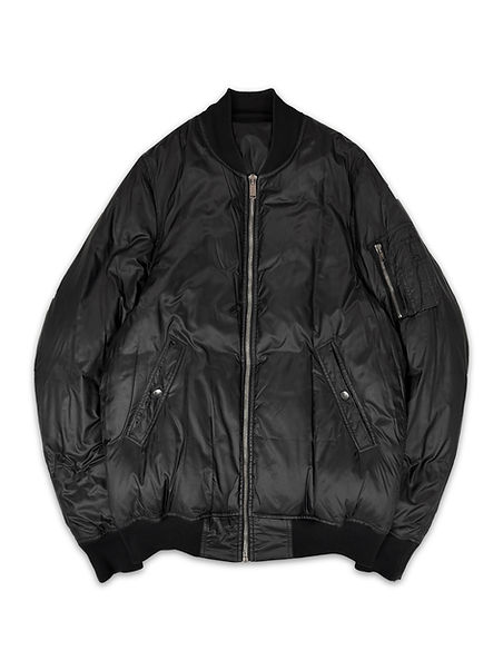 ジャケット・アウター Rick Owens MA-1 ss SS13 Rick Owens 'Plinth' Black MA-1 Flight Padded Bomber
