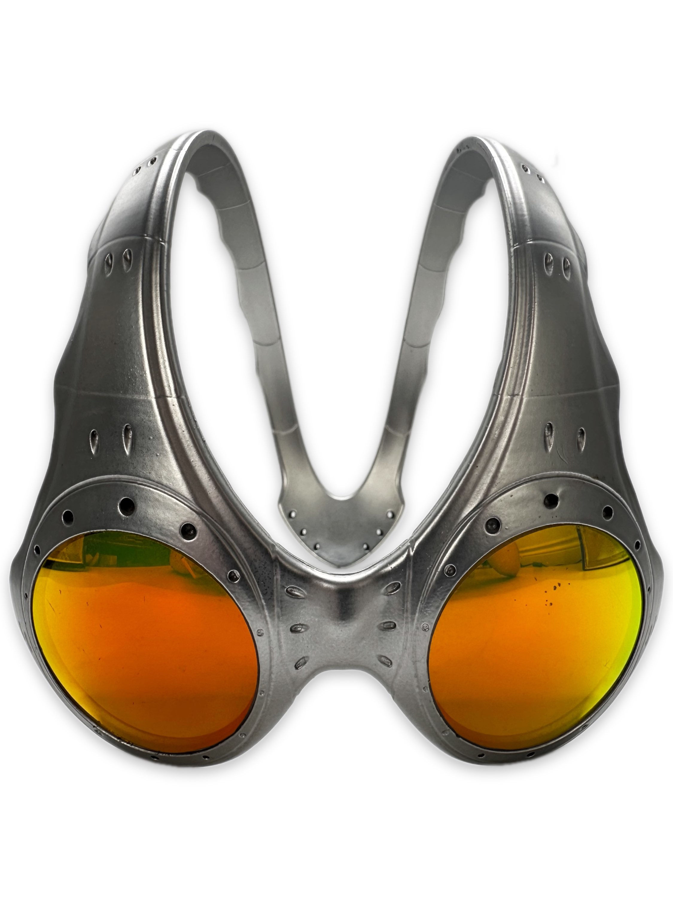 2000 Oakley ‘Over The Top’ Fire Iridium FMJ 5.56 Silver Sunglasses