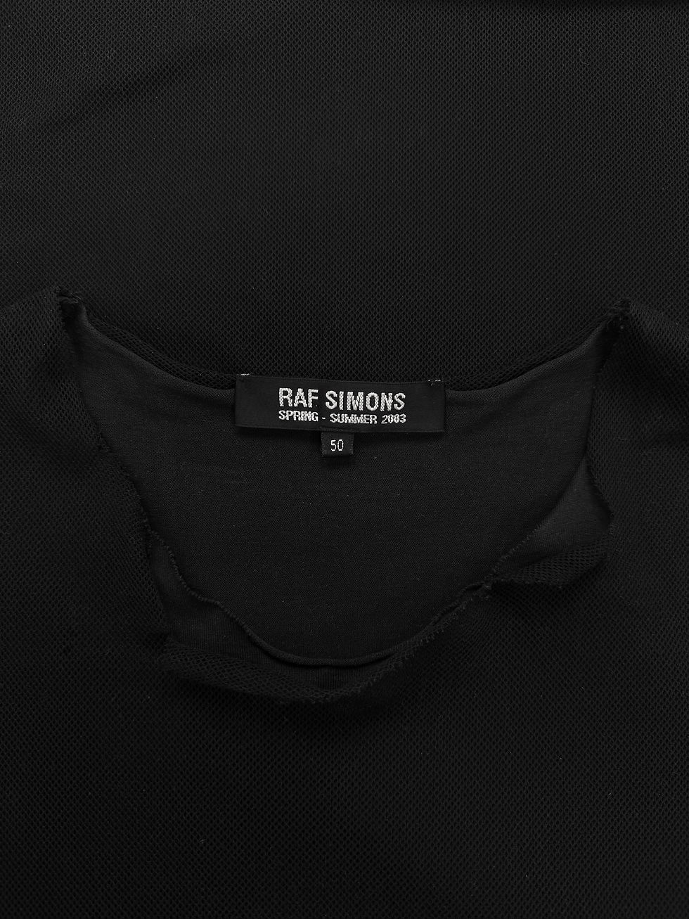 Thumbnail: SS03 Raf Simons ‘Consumed’ Resisted Mesh Layered Sleeveless Tank Top