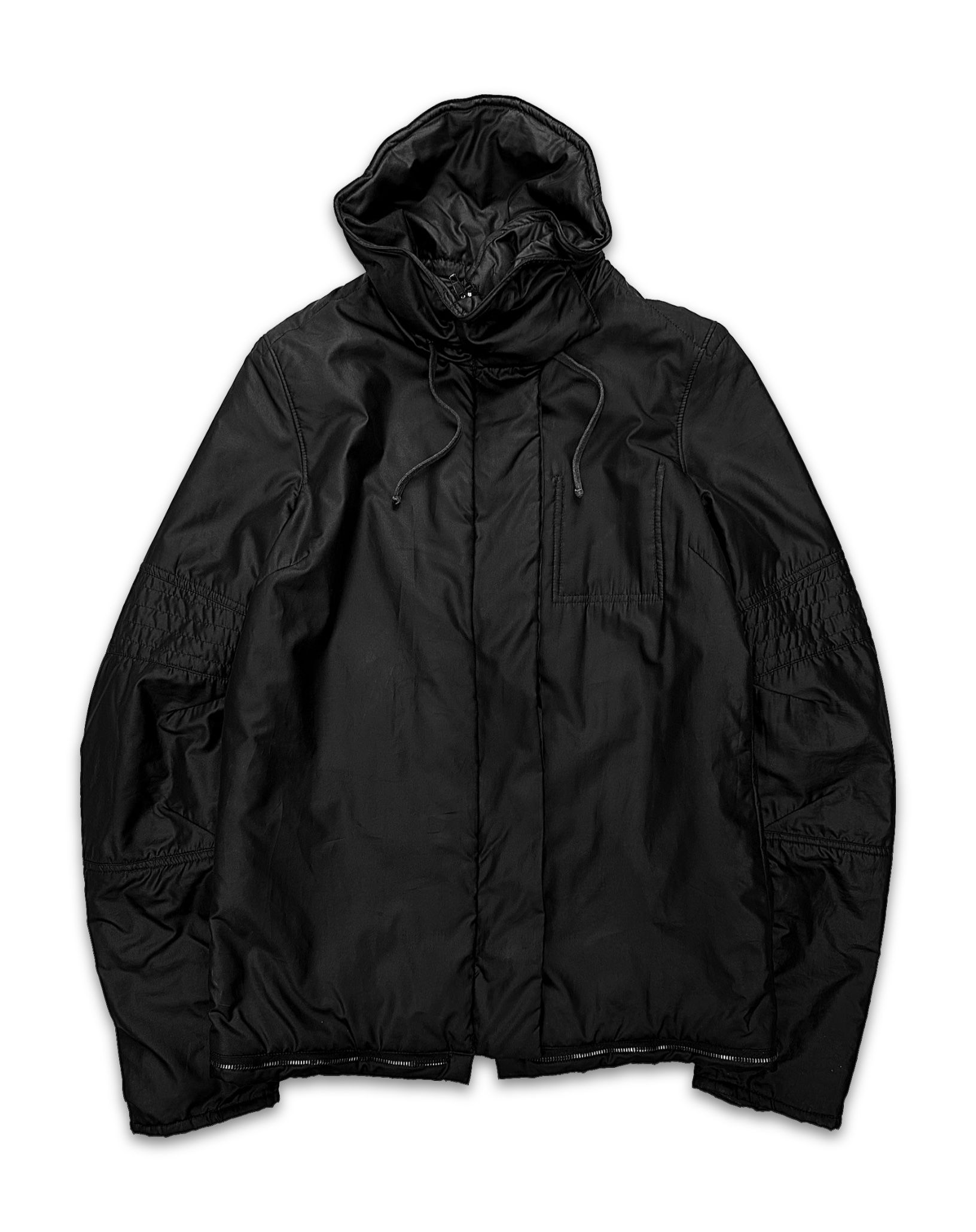 AW99 Helmut Lang ‘Astro’ Moto Black Nylon Biker Jacket