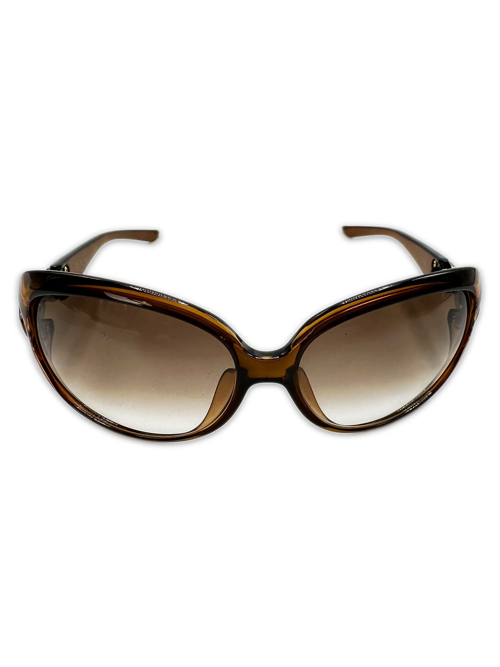 Thumbnail: 00s Dior Rounded Frame Ombré Metallic Sunglasses