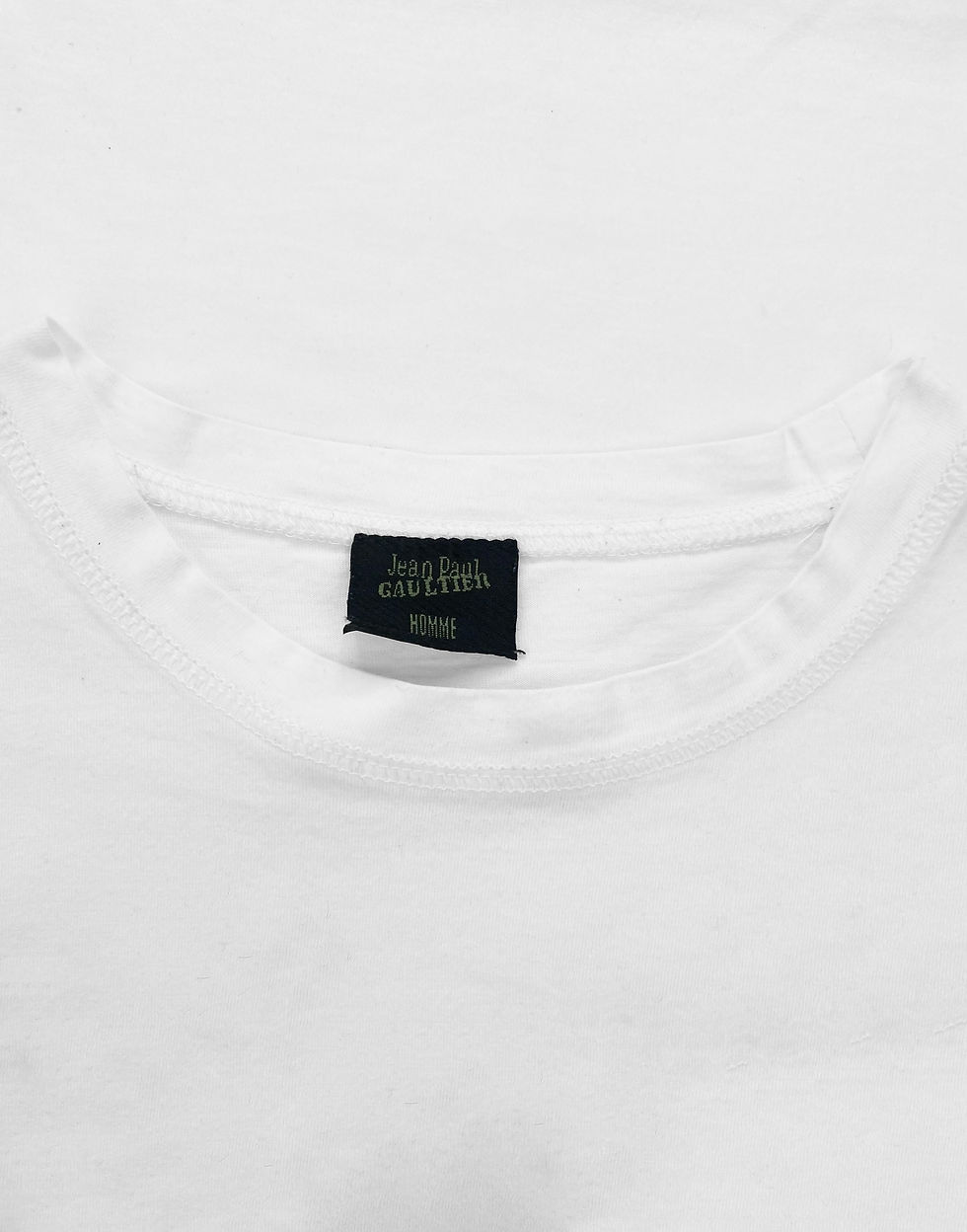 Thumbnail: SS00 Jean Paul Gaultier Gothic Metal Logo White T-Shirt