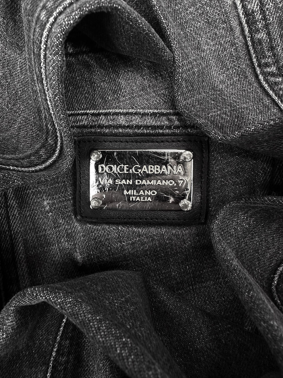 Thumbnail: 00s Dolce & Gabbana Distressed Dark Wash Bootcut Denim