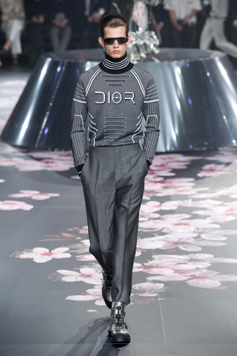 FW19 Dior Homme x Hajime Sorayama Tech Wool Knit Turtleneck  