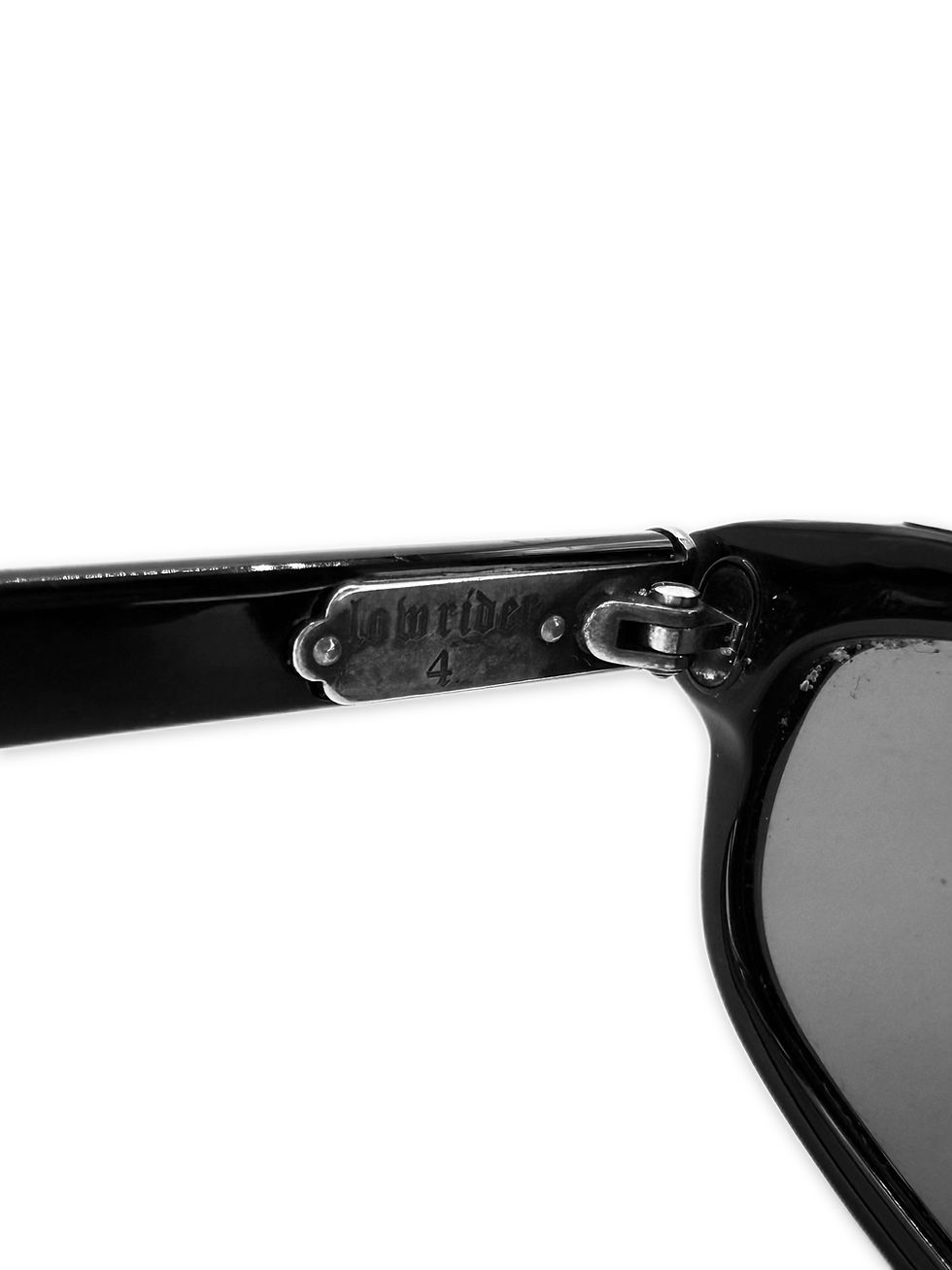Thumbnail: Chrome Hearts ‘Lowrider 4’ Black .925 Silver Oval Sunglasses
