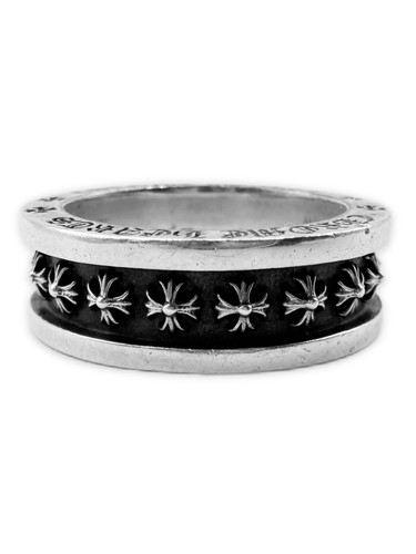 Chrome Hearts Mini Plus Monogram .925 Silver Ring | ArchiveThreads
