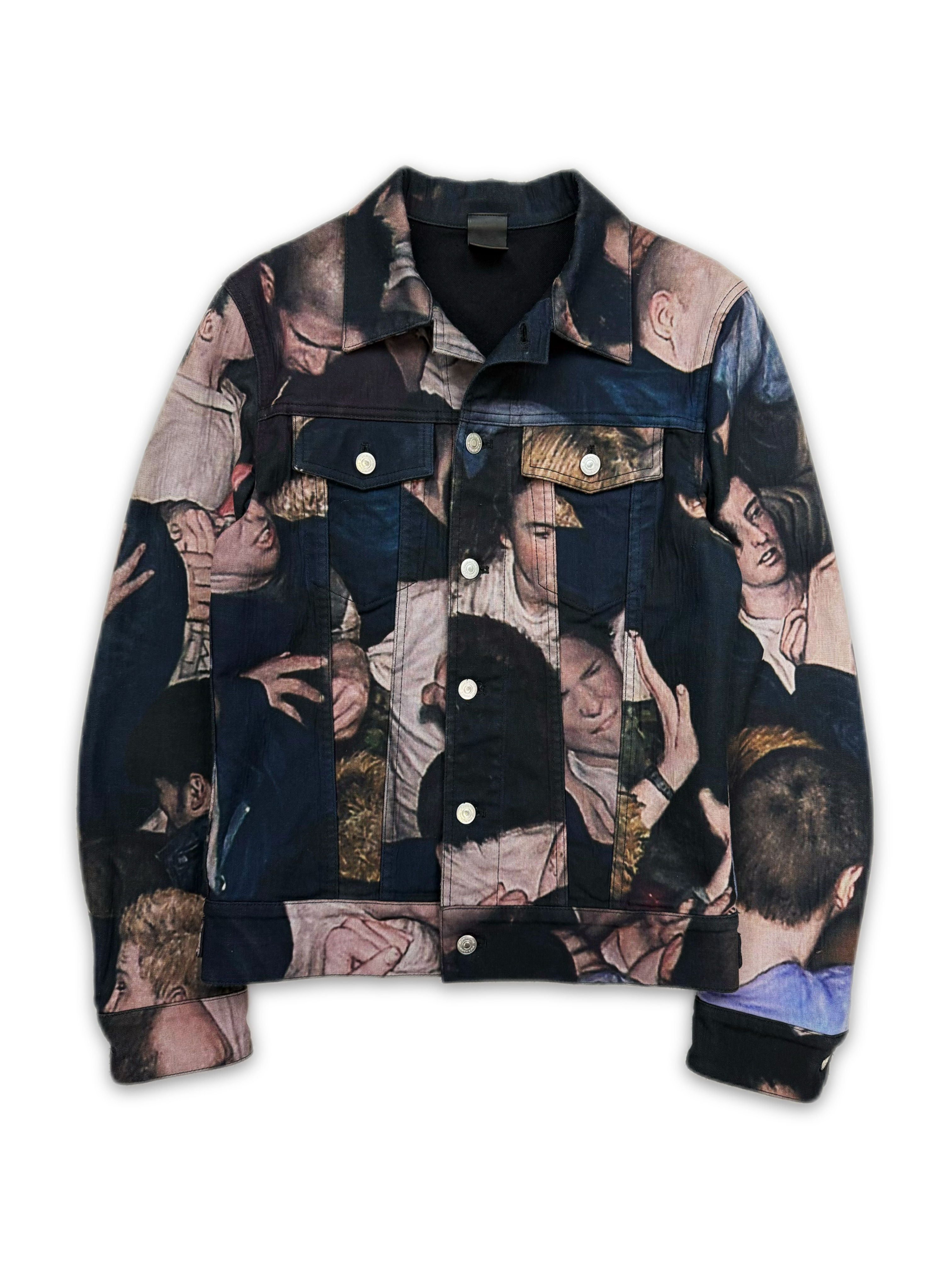 AW17 Dior Homme x Dan Witz ‘Moshpit’ Denim Trucker Jacket