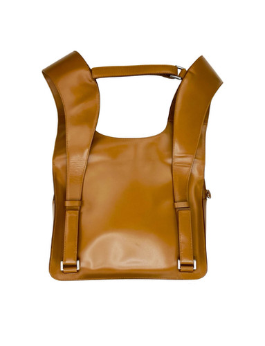 バッグ SS1999 PRADA LEATHER CHEST RIG BAG Prada Spring 1999 Black Canvas Chest Rig Backpack
