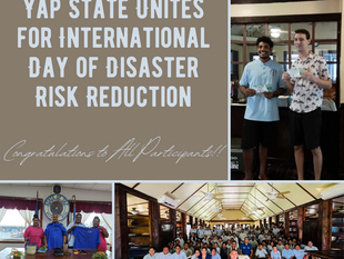 Yap State Unites for International Day of Disaster Risk Reduction