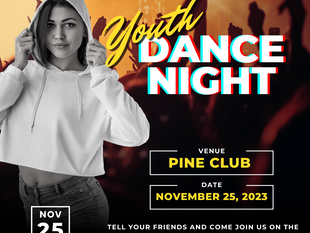 Youth Dance Night this Saturday Nov - 25, 2023